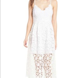 Astr the label midi dress - white